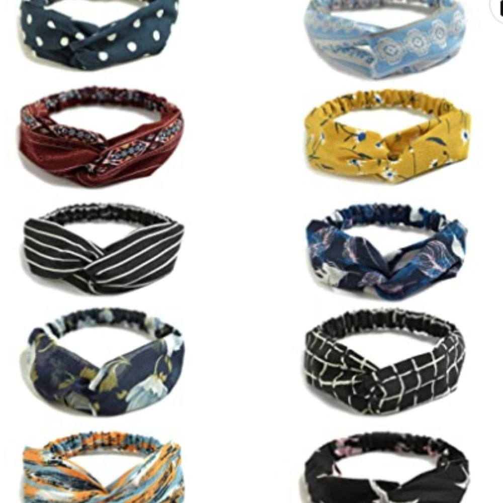 Headbands- pack of 10 with twist knot design